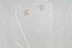 BO OR GRIS 750/00  DIAMANT  BLANC D0.19(4bg)+0.10(2pc) G1.29 MA