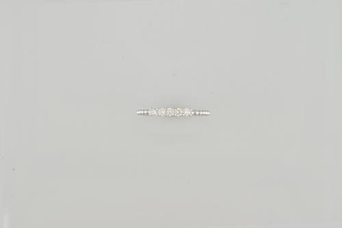 BAGUE OR GRIS 750/00 1.62g DIAMANT T54