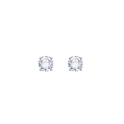 BO ARGENT 925/00 0.47g 2 ZIRCON 0.30CT