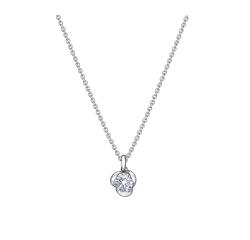 COLLIER ARGENT 925/00 1.71g 1 ZIRCON 0.25