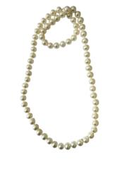 SAUTOIR EAU DOUCE CHINE 8,5/9MM RONDE BLANCHE