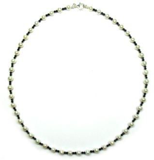 COLLIER ARGENT 925/00 0.55g EAU DOUCE CHINE 4,5/5MM BAROQUE