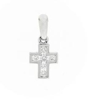 PENDENTIF OR GRIS 750/00 D0.07(6) G0.50