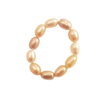 BAGUE EAU DOUCE CHINE 3,5/4MM GRAIN DE RIZ MULTICOLORE