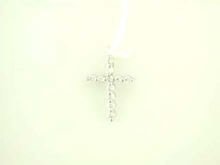 PENDENTIF OR GRIS 750/00 0.55g 11 DIAMANT BLANC 0.16CT