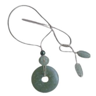 COLLIER MERS DU SUD TAHITI 11/12MM CERCLEE 4 JADE