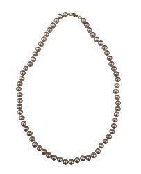 COLLIER OR JAUNE 750/00  EAU DOUCE CHINE 5,5/6MM RONDE NATURELLE 0.44g