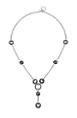 COLLIER ARGENT 925/00 18.00g MERS DU SUD TAHITI 9/10MM CERCLEE ARGENT