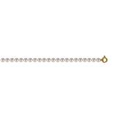 COLLIER OR JAUNE 750/00 PERLE DE CULTURE EAU DOUCE CHINE 6/6,5MM