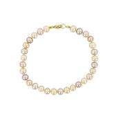 BRACELET OR JAUNE 750/00 PERLE DE CULTURE EAU DOUCE CHINE 5/5,5MM