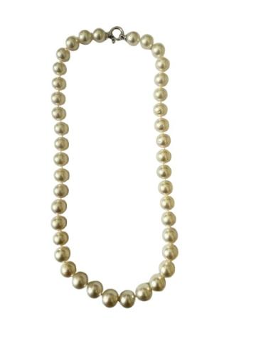 COLLIER OR GRIS 750/00 1.20g MERS DU SUD AUSTRALIE 9/10MM SEMI-RONDE BLANCHE