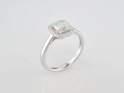 BAGUE OR GRIS 750/00 3.04g 31 DIAMANT 0.45 T54