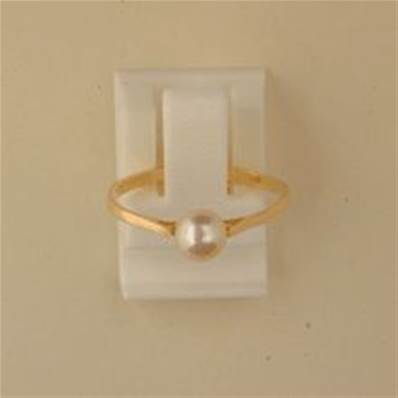 BAGUE OR JAUNE 750/00 PERLE DE CULTURE EAU DOUCE CHINE 5/5,5MM