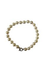 BRACELET OR GRIS 750/00 1.04g AKOYA JAPON 6,5/7MM RONDE BLANCHE