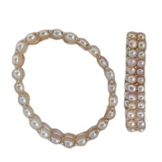 BRACELET METAL COMMUN EAU DOUCE CHINE 7/8MM BOUTON NATURELLE