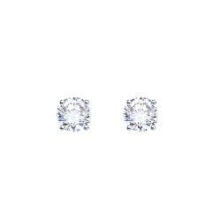 BO ARGENT 925/00 0.55g 2 ZIRCON 0.40CT