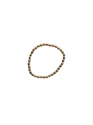 BRACELET EAU DOUCE CHINE 4/4,5MM GRAIN DE RIZ NATURELLE