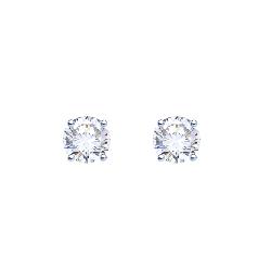 BO ARGENT 925/00 0.65g 2 ZIRCON 0.50CT